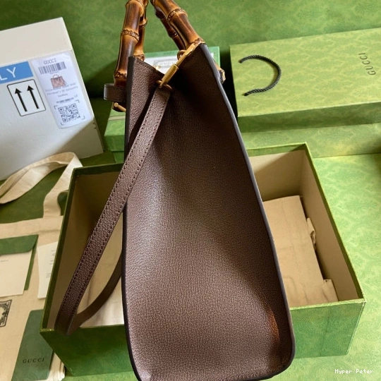 Hyper Peter Diana GUCCI medium jumbo bag tote GG with 0816